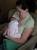 Here is Amanda with her brand new daughter, Kiara (two-weeks old).