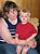 Here's Matt and Sara's other child, Luke, with his mom.  Of all his cousin's, Luke is the closest to Bryn's age.